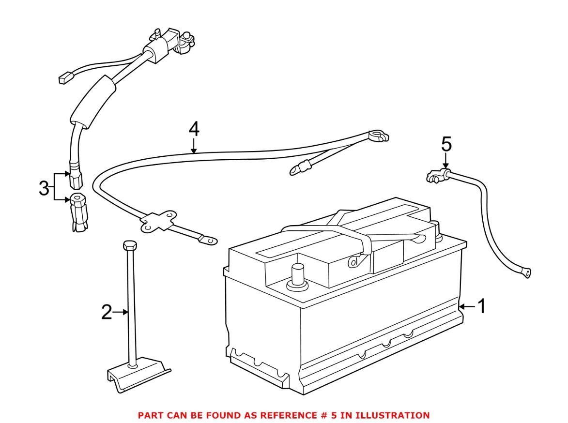 BMW Battery Cable 12421436907